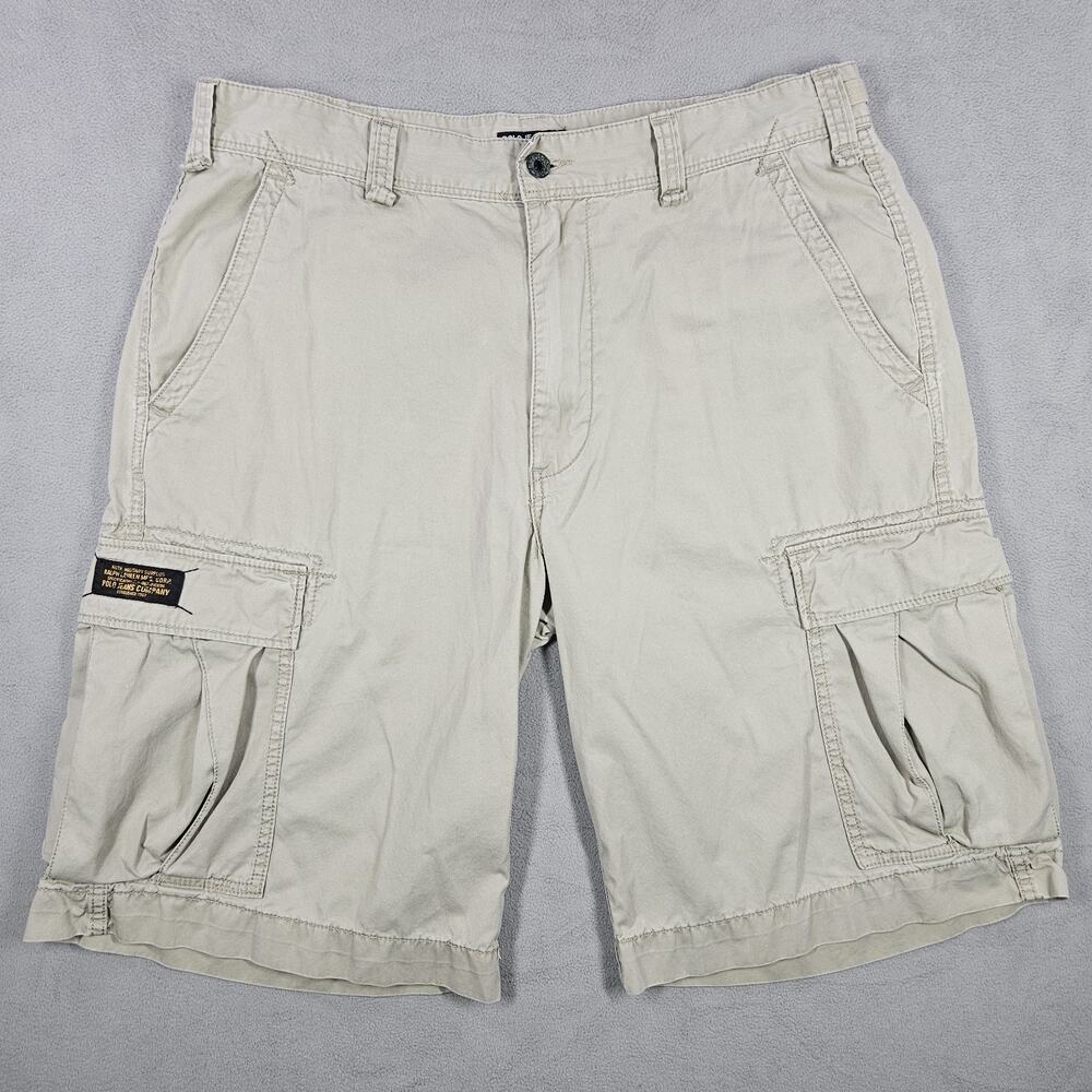 VTG Polo Jeans Co Ralph Lauren Cargo Shorts Mens 34 Military Surplus 90s Y2K